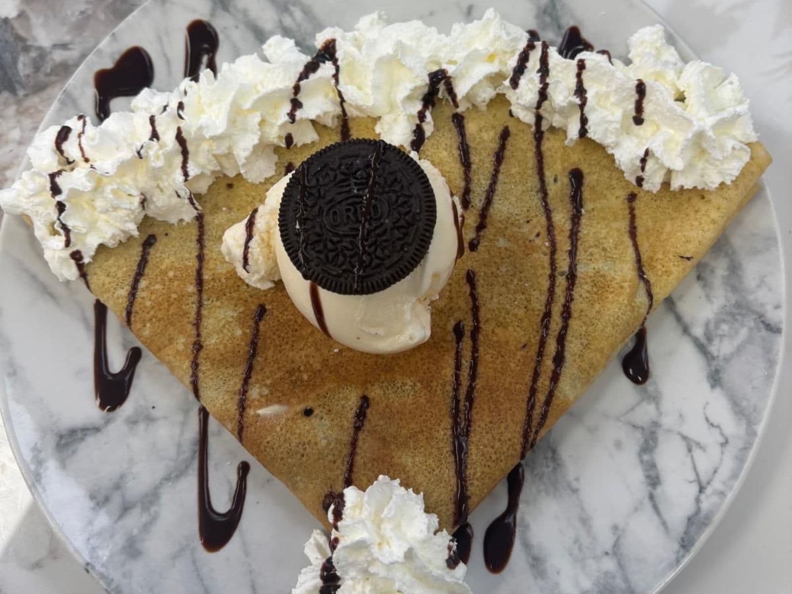 Arma tu propia crepa — crepa de Oreo