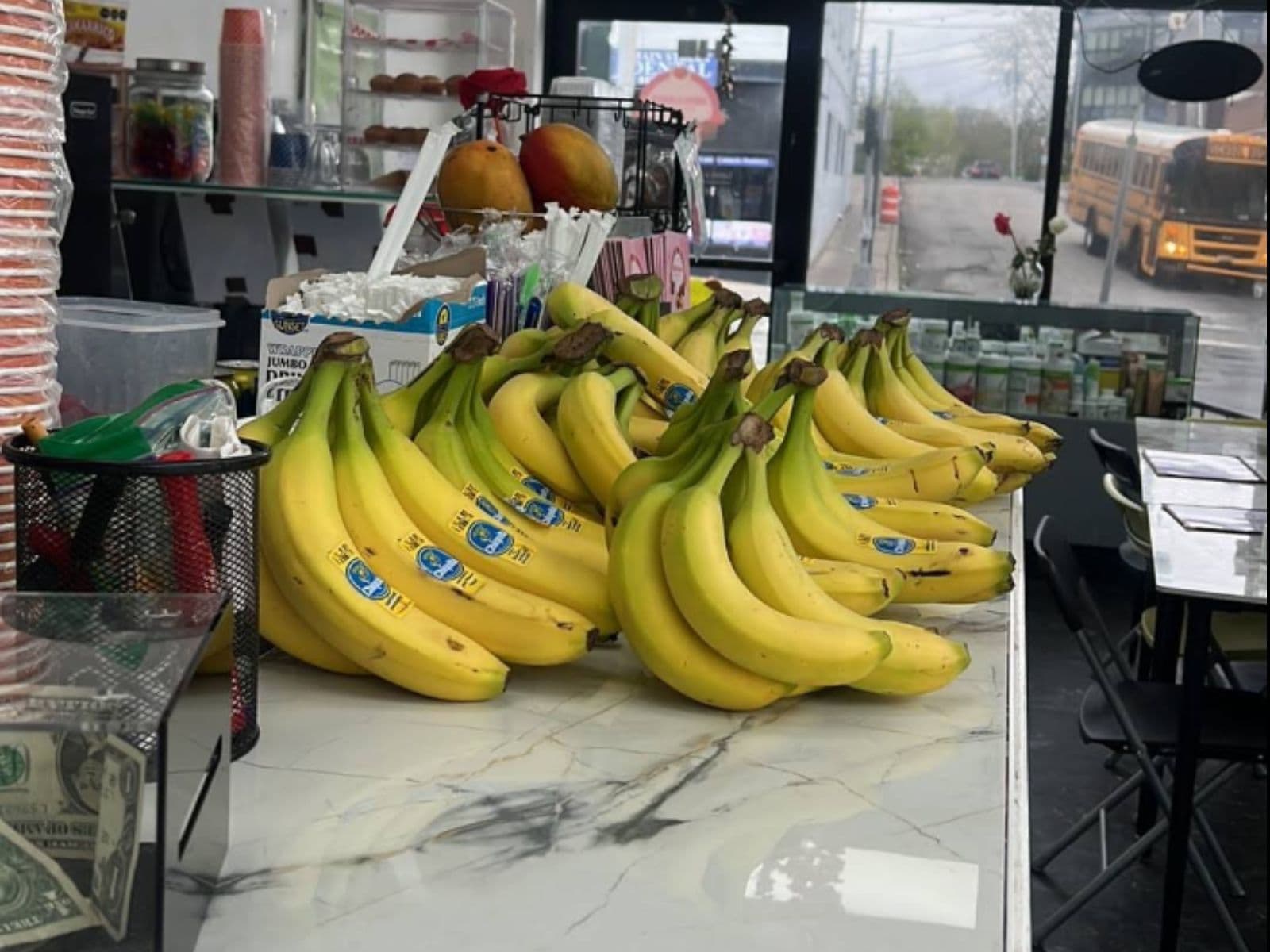 Inside the Crepes & Shakes boutique in Spring Valley, NY